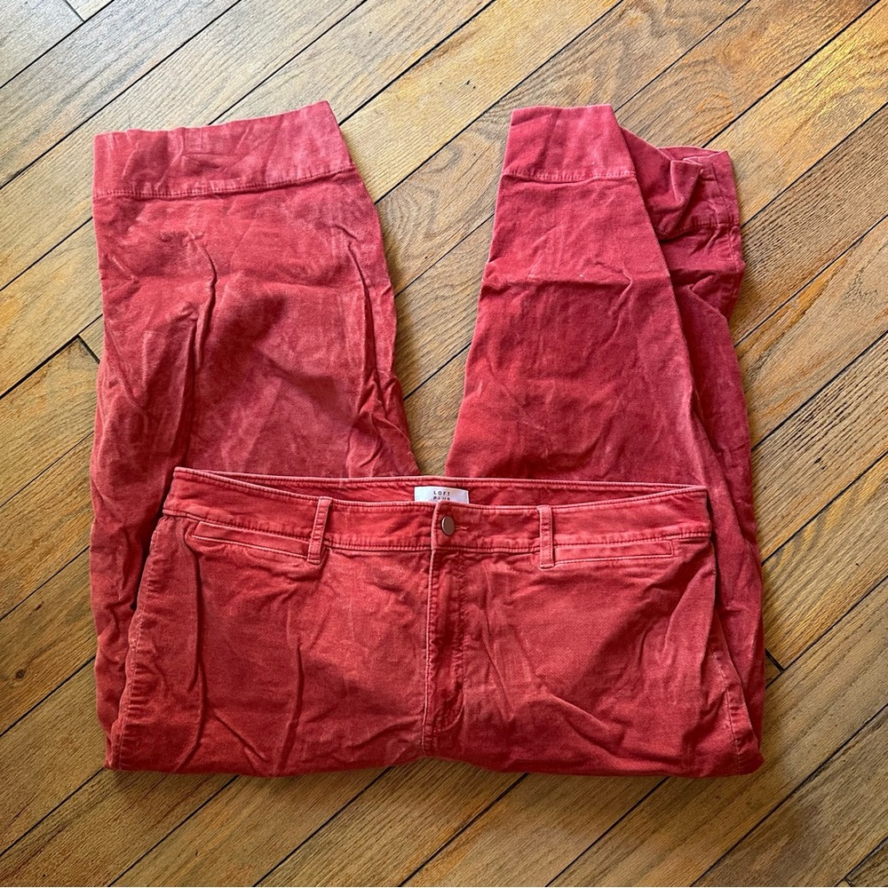 LOFT Red Women's Pants
